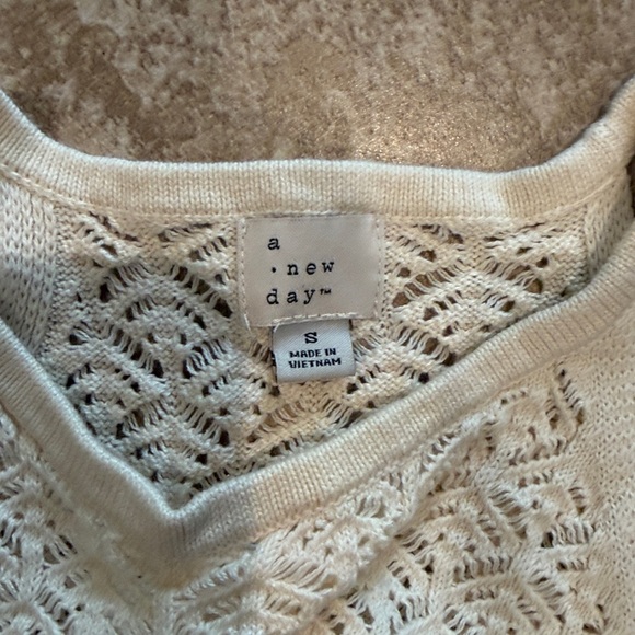 Two- Piece Cream Crochet Skirt Set - SMALL - Picture 2 of 5